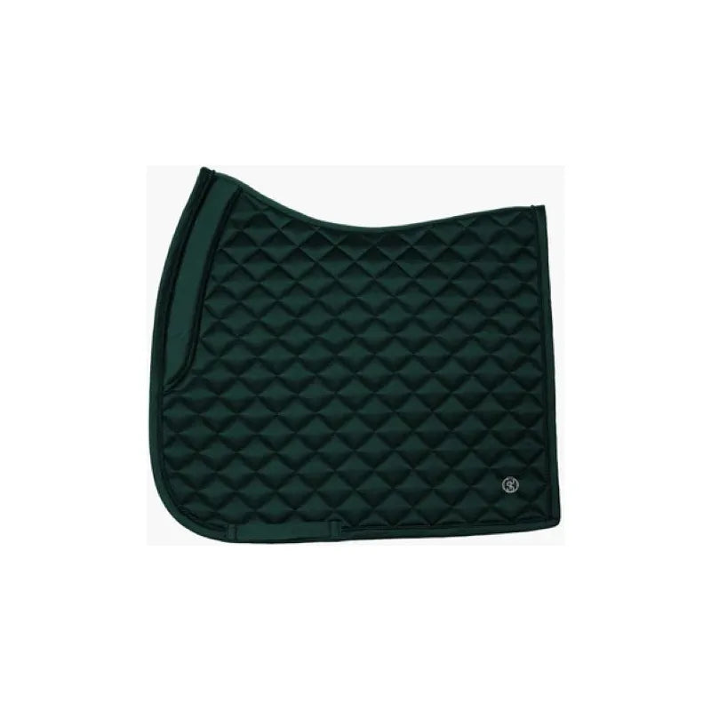 Psos Classic Quilt Dressage Saddlepad in Midnight Green