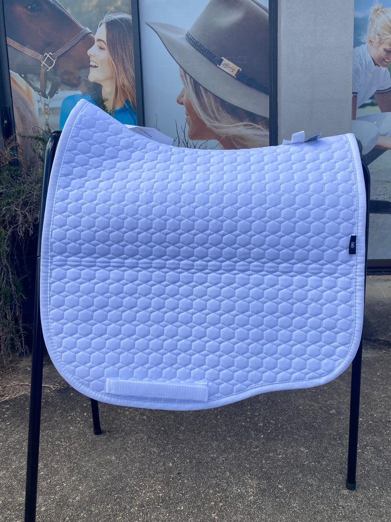 Mattes White Dressage Saddlepad