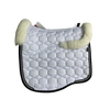 Mattes White Dressage Saddlepad with Sheepskin