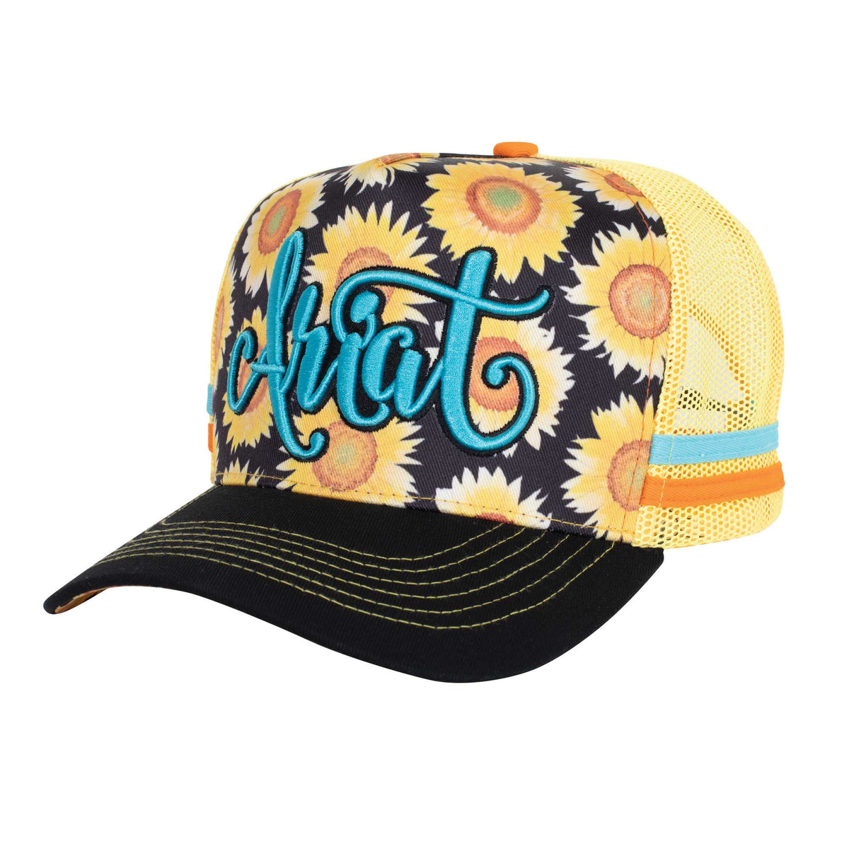 ARIAT ACCESSORIES Ariat Sunflower Script Truckers Cap