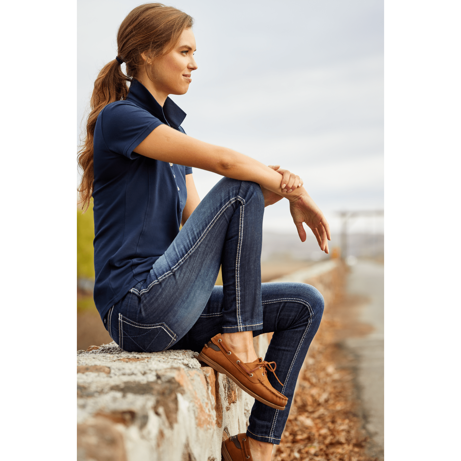 Ariat Wms Real Mid Rise Stretch Straight Ivy Jeans – Sunshine