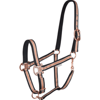 ELT HALTERS & LEADS COB / BLACK Elt Rosegold Shine Halter