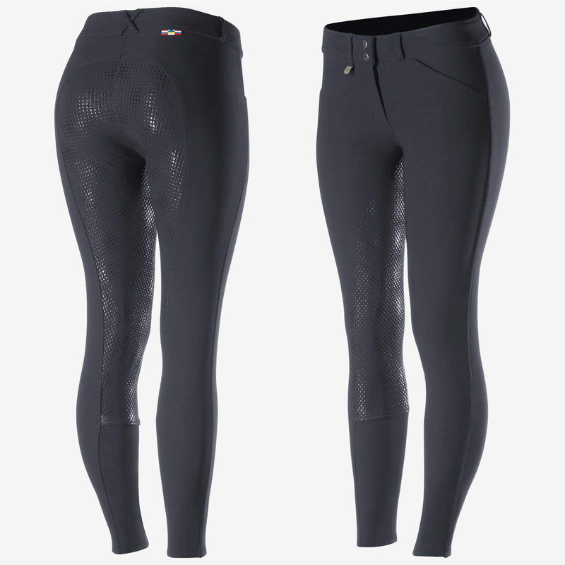 HORZE CLOTHING Horze Grand Prix Breeches Silicone Seat - Dark Navy