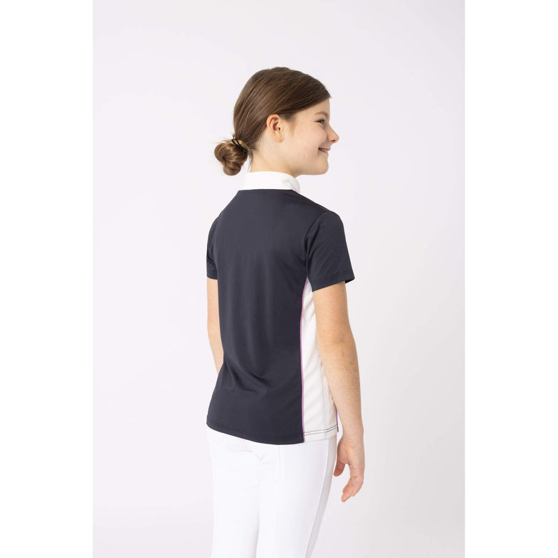 HORZE CLOTHING Horze Kids Nyra Show Shirt in Navy