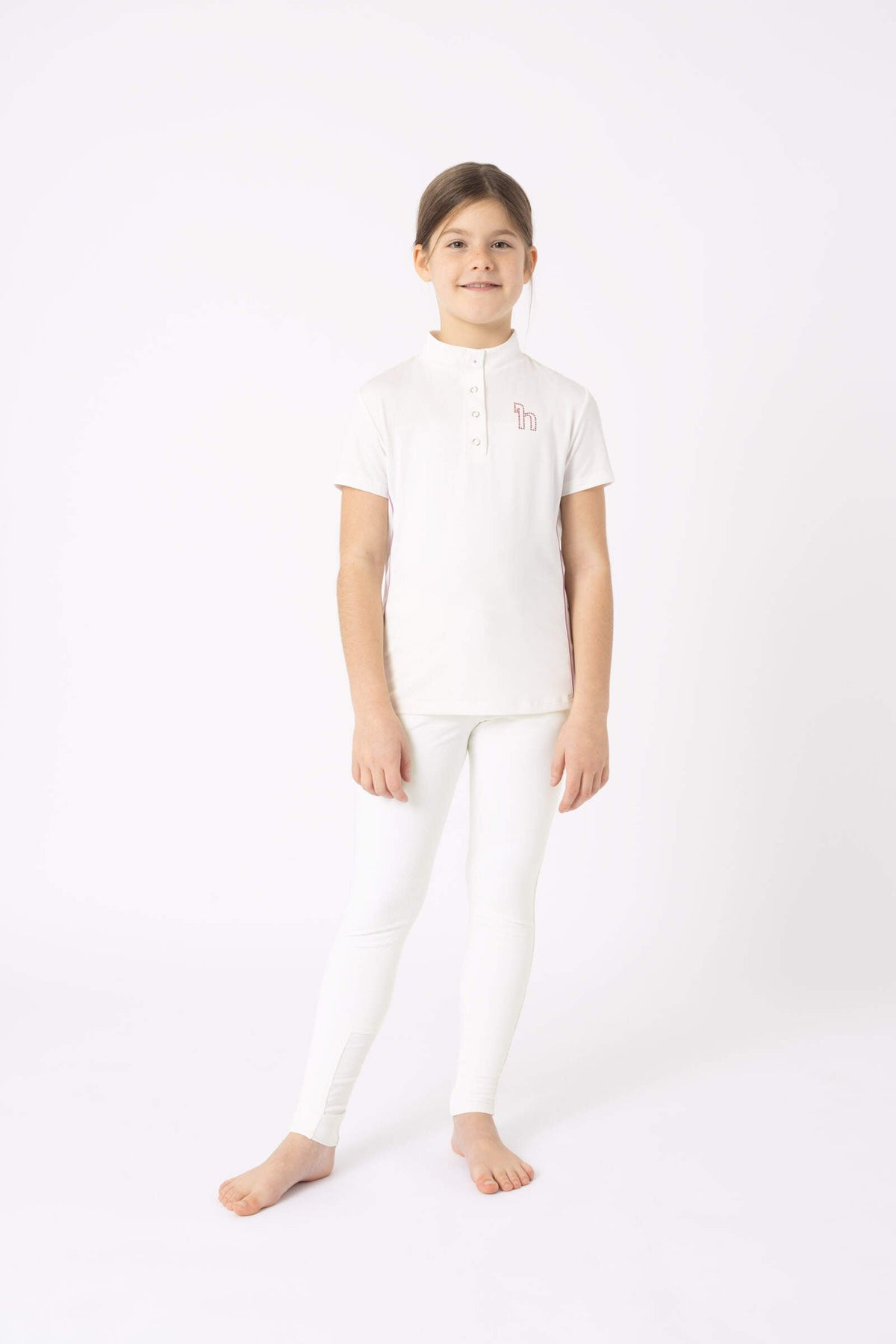 HORZE CLOTHING Horze Kids Nyra Show Shirt in White