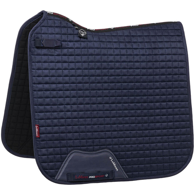 LEMIEUX SADDLEPADS & NUMNAHS LeMieux Suede Dressage Saddle Pad in Navy