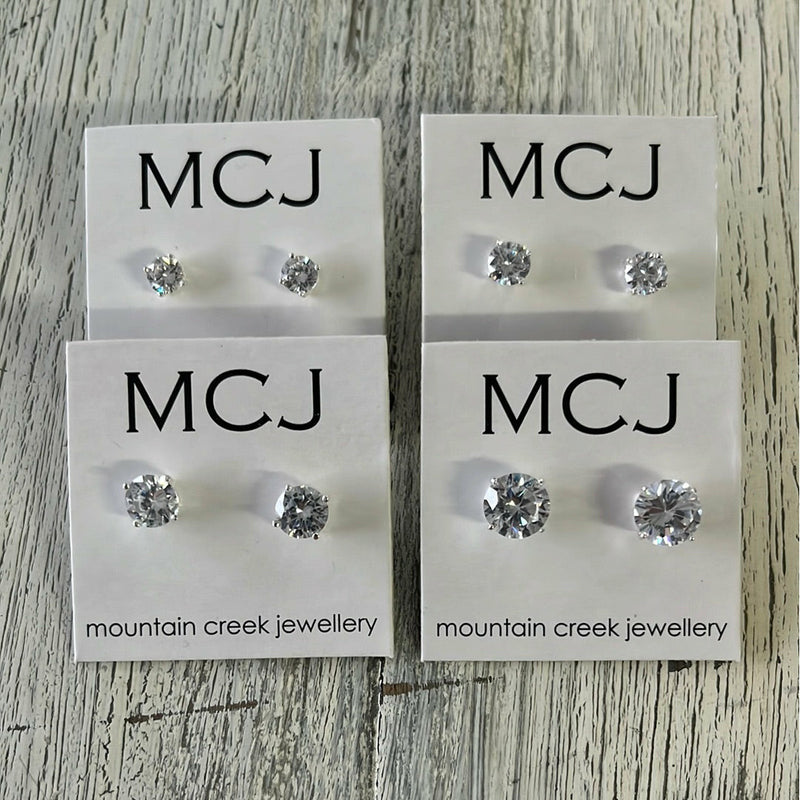 MOUNTAIN CREEK JEWELLERY JEWELLERY Mcj Cz Stud Earrings