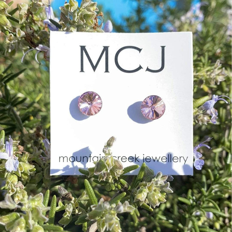 MOUNTAIN CREEK JEWELLERY JEWELLERY Mcj Light Rose Swarovski Crystal Earrings