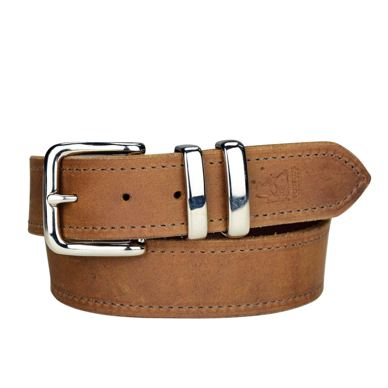 PORTER'S SADDLES Porters Leather Belt 1 1/2" - Distressed Honey