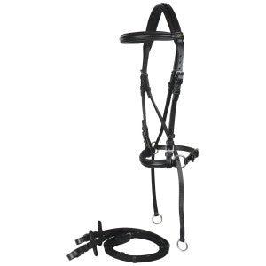 STC BRIDLES & STRAPPING BLACK / PONY Norfolk Bitless Bridle