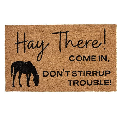 STC Decor Coir Door Mat - Hay There